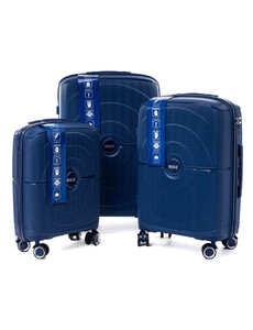 Zestaw walizek podróżnych 3w1 L-XXL polipropylen RGL 