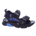 Sandały sportowe chłopięce na rzepy tanie D938 Czarne niebieskie 3.JPG