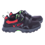 Buty sportowe do biegania na Rzepy Dziecięce SoftShell Czarno-Czerwone 5XC-8264