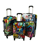 Zestaw walizek  3w1 Kolorowe 5188 ABS 4 kółka XXL- L LUXURY