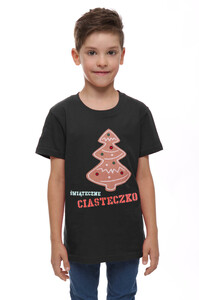 T-Shirt młodzieżowy Świąteczne Ciasteczko na prezent MORAJ Ots1300-600
