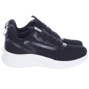 Czarne Sportowe Damskie Buty do Biegania Sneakersy Platforma A-4-5014 