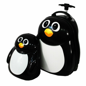 Walizka Dziecięca Torba Kabinówka Pingwin + gratis plecak