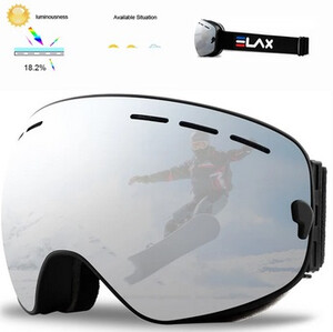 Gogle narciarskie na narty snowboard okulary SE10 czarne