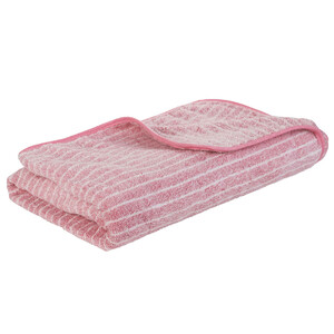 Duży ręcznik kąpielowy 70x140 szybkoschnący z microfibry MRB1600-026 w paski różowy