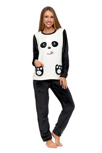 Damska piżama dwuczęściowa  ciepła śmieszna Panda MORAJ 